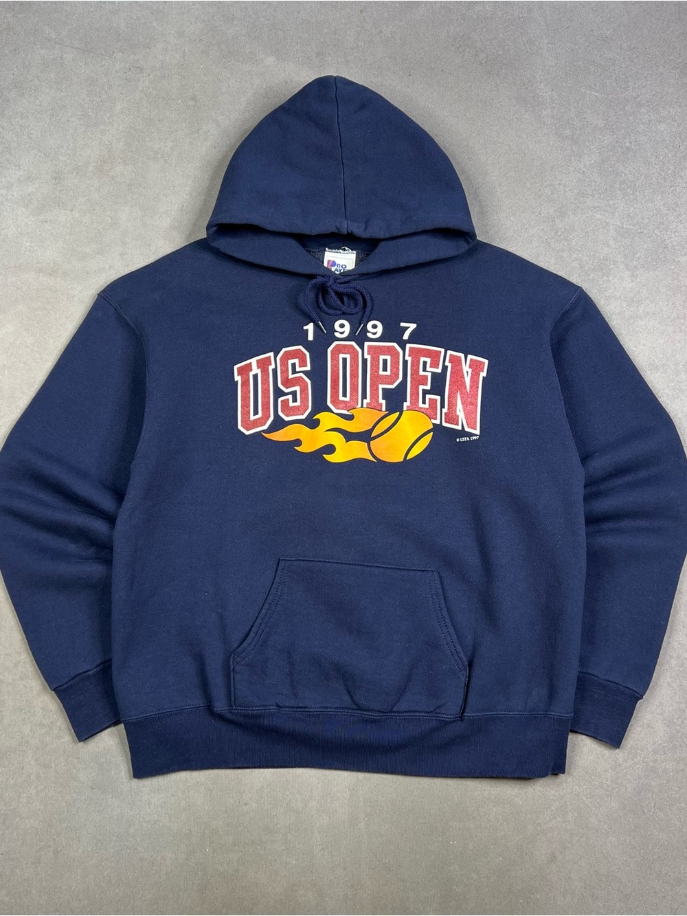 Pro Player Navy US Open 1997 Graphic Hoodie